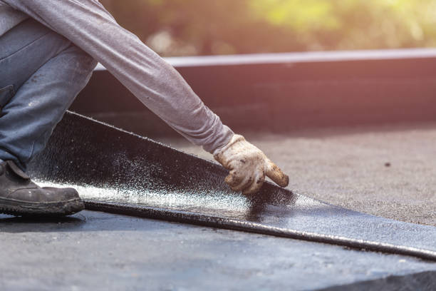 Professional Basement Waterproofing technician working in Washingtonville, NY
